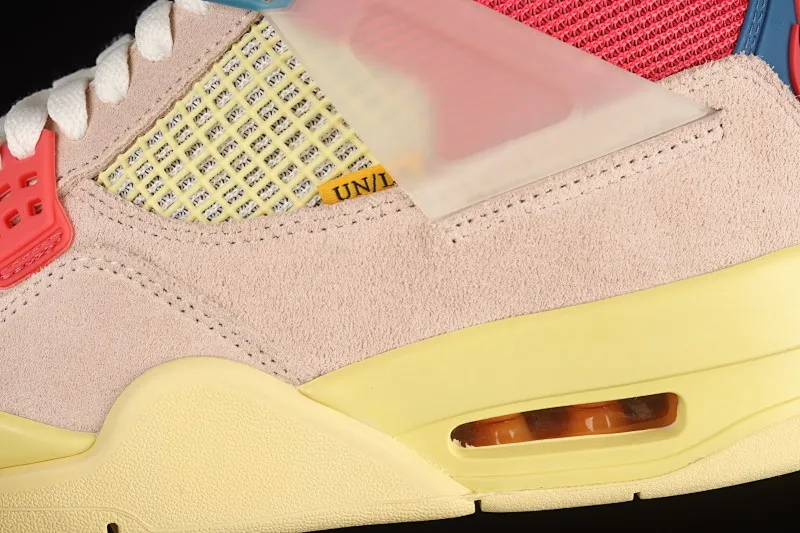 All categories Air Jordan Jordan series basketball shoes Air Jordan 4 foreign trade version Union La x Air Jordan 4 Retro AJ4 Joe 4 Union Pink Blue Knight DC9533-800